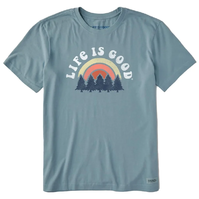 Life Is Good : Men's Rainbow Forest Short Sleeve Tee