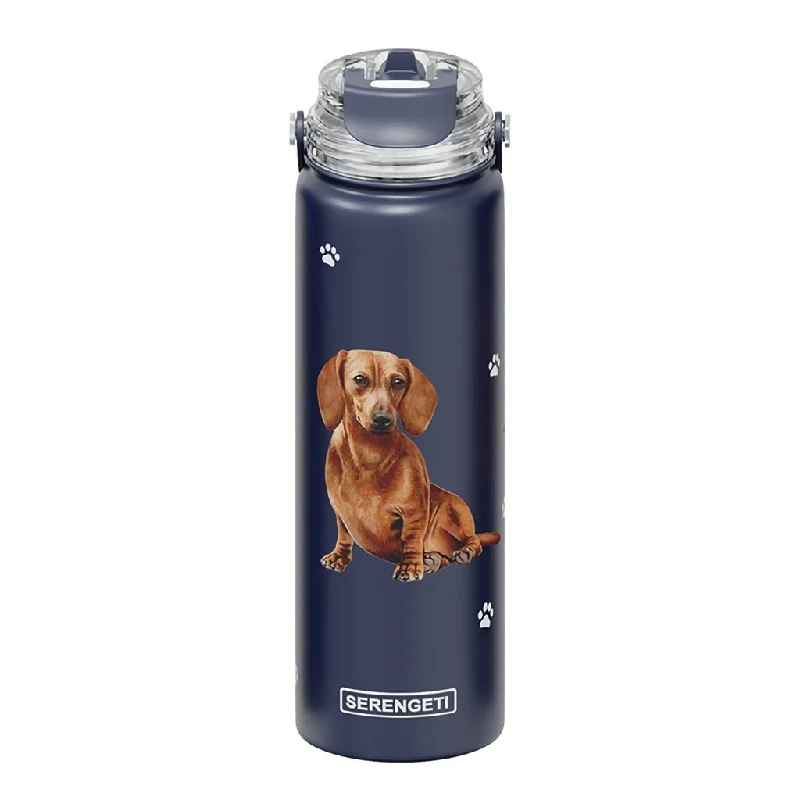 Serengeti Dachshund, Red 24 oz Water Bottle