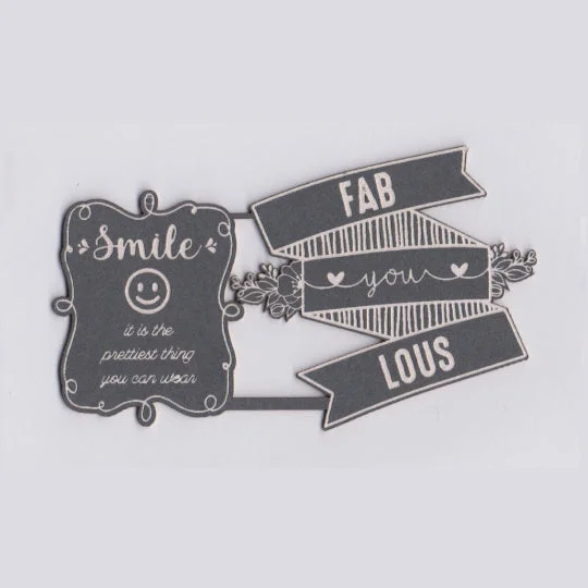 Laser Diecut: Smile Tags