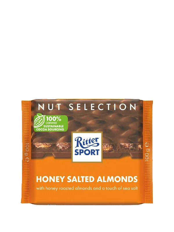 RITTER SPORT HONEY SALT ALMOND 100GM