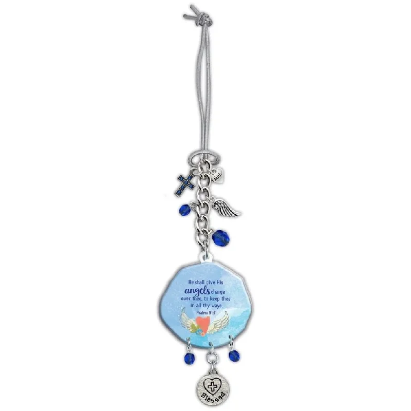 Cathedral Art : Car Charm - Give His Angels with Charms