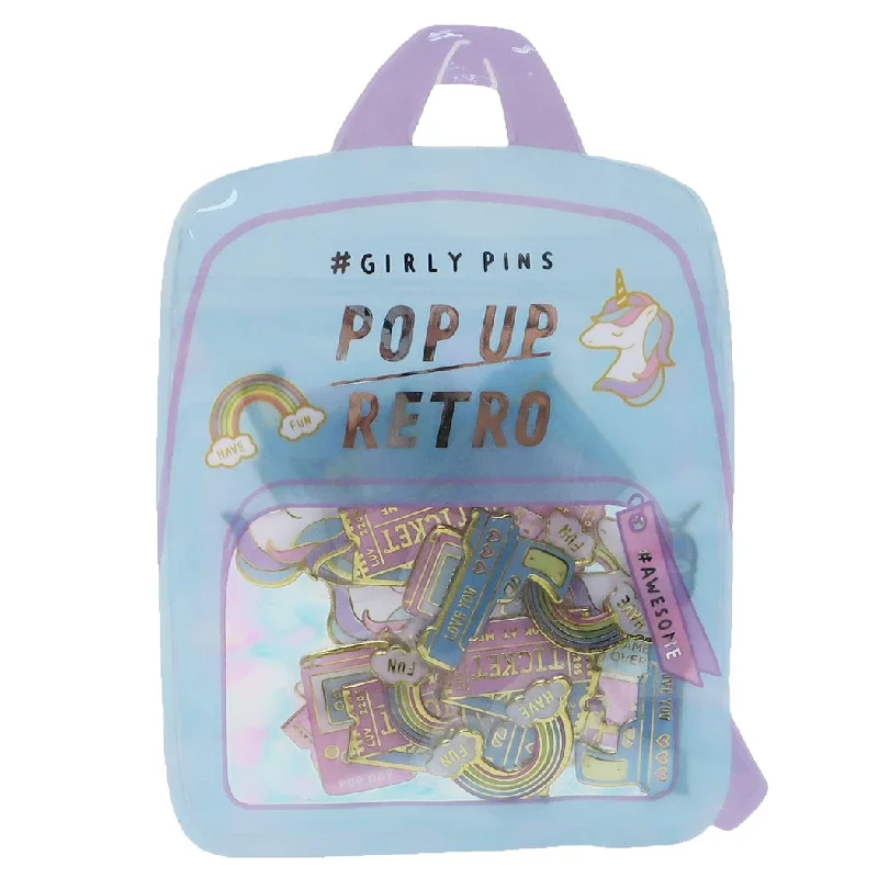 Cute Kawaii Crux Unicorn GameBoy Retro theme Flake Stickers Backpack Sack - for Journal Agenda Planner Scrapbooking Craft