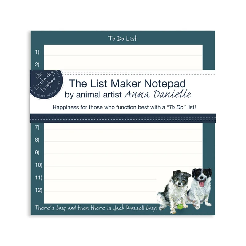 The Little Dog Laughed Jack Busy List Maker Notepads