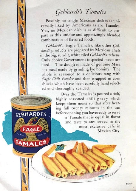 (Mexican) Gebhardt Chili Powder Co.  Mexican Cookery for American Homes.