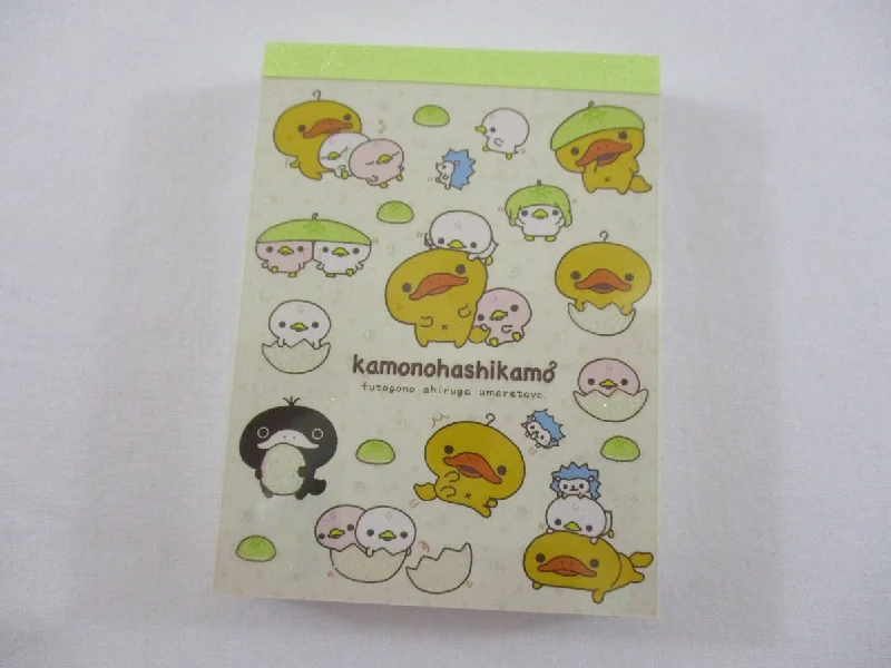 Cute Kawaii San-X Komonohashikamo Duck Mini Notepad / Memo Pad - C - Vintage and Rare