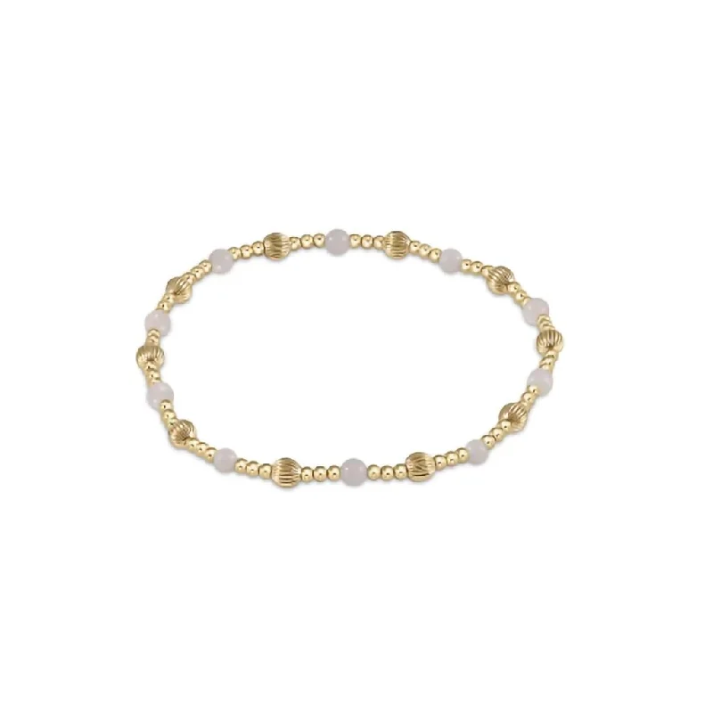 enewton design: Dignity Sincerity 4mm Bead Bracelet - Gemstone in Moonstone