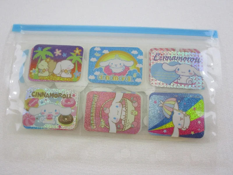 VHTF Cute Kawaii Sanrio Cinnamoroll Pack-o-stickers Flake Sticker Sack 2009 - Collectible