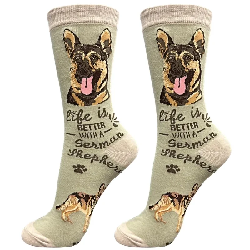 E & S Imports : Life Is Better With A German Shepherd Unisex Socks