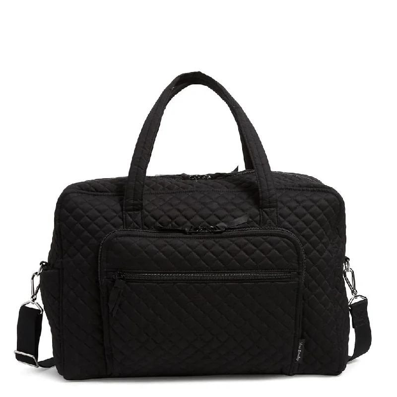 Vera Bradley : Weekender Travel Bag in Recycled Cotton Black