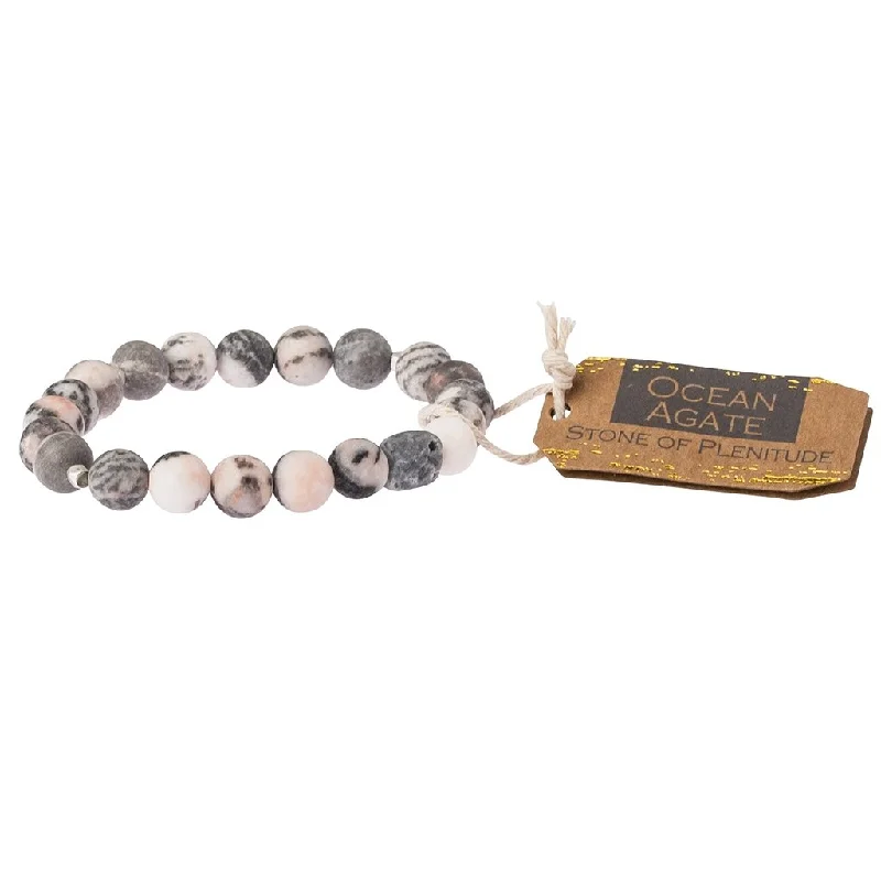 Scout Curated Wears : Ocean Agate Stone Bracelet - Stone of Plentitude