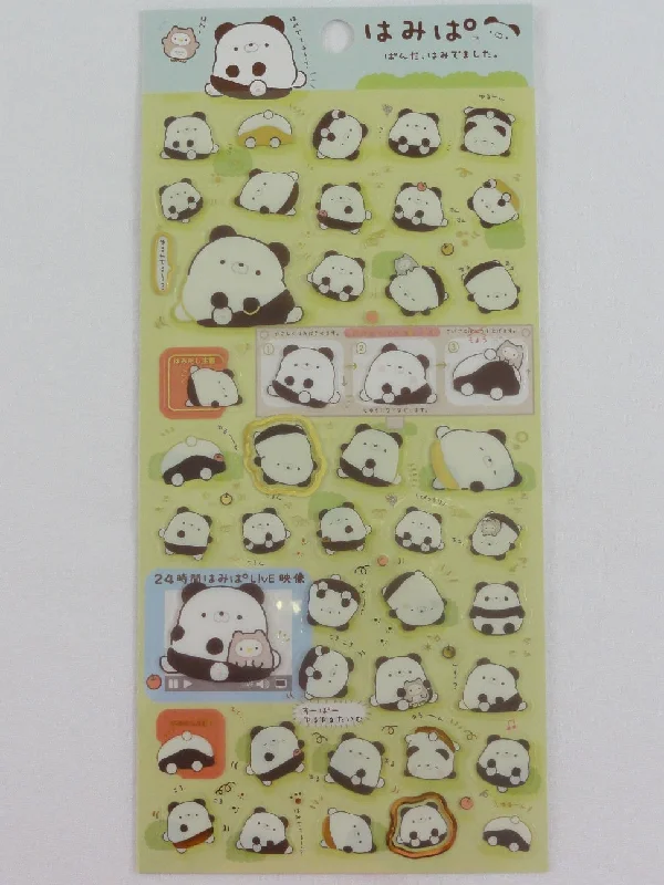 San-X Hamipa Panda Sticker Sheet 2019 - B - Collectible