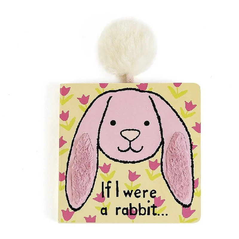 Jellycat : "If I Were a Rabbit" Board Book - Pink