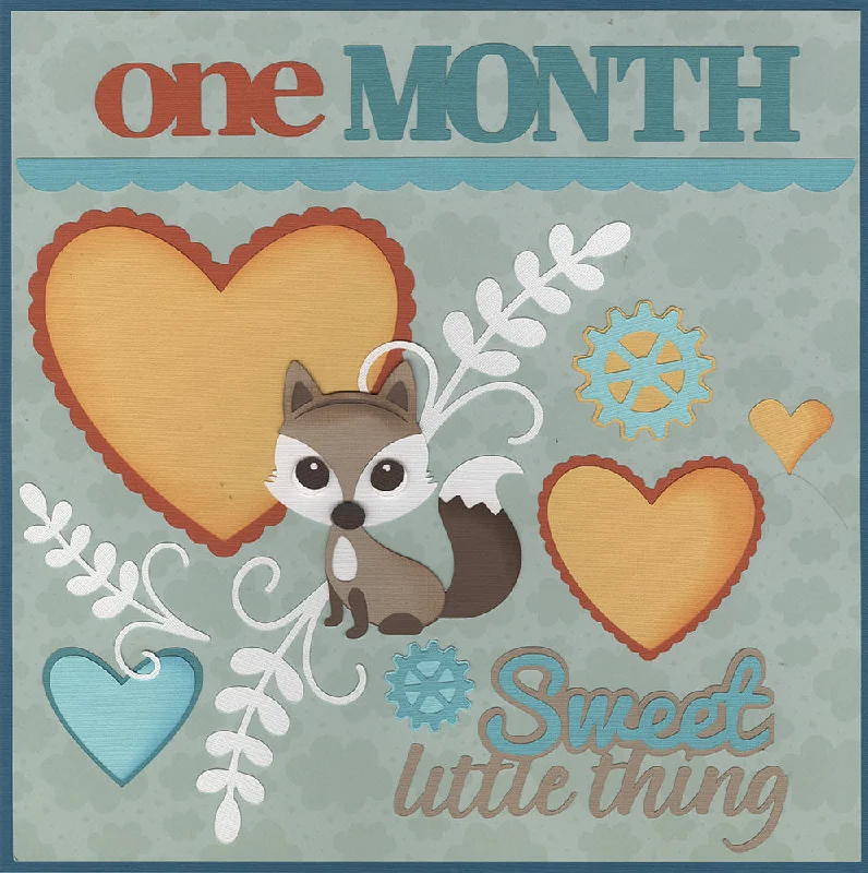 Diecuts: Baby Boy 1 Month