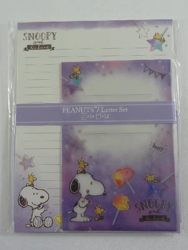 Cute Kawaii Peanuts Snoopy Letter Set Pack - Stationery Writing Paper Penpal