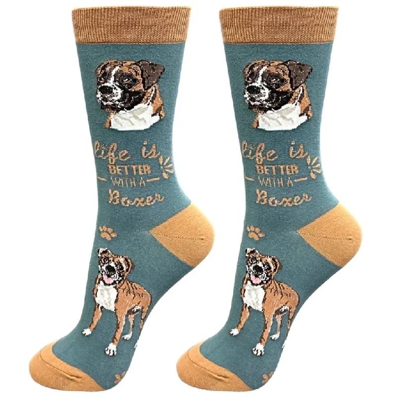 E & S Imports : Life Is Better With A Boxer Unisex Socks