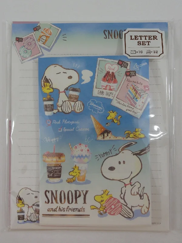 Cute Kawaii Peanuts Snoopy Letter Set Pack - Stationery Writing Paper Penpal