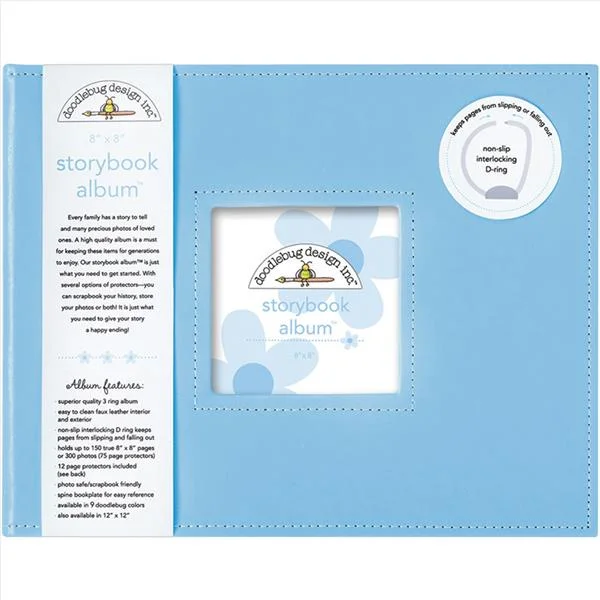 8x8 Doodlebug Album: Bubble Blue