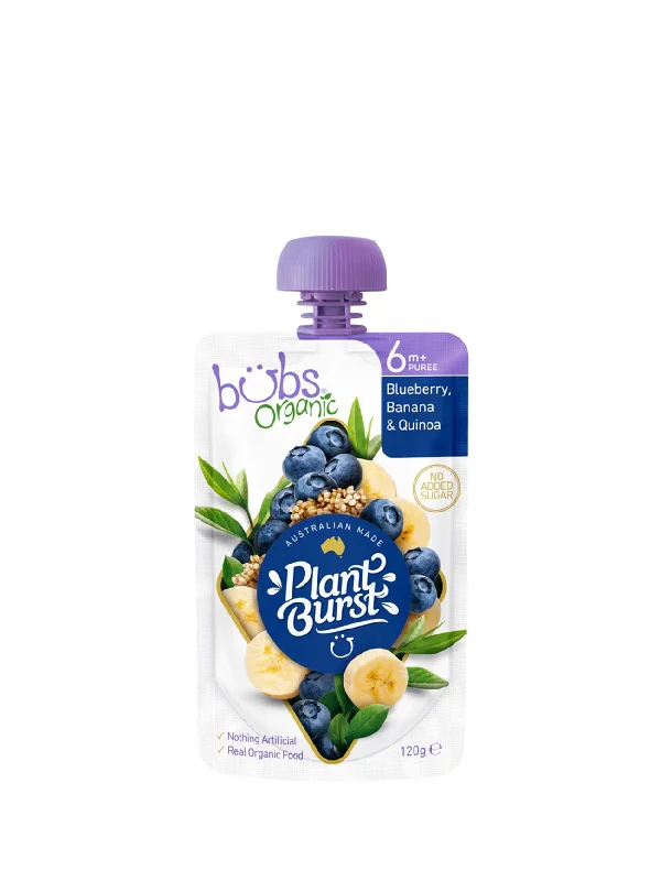 ORG BUBS BLUEBERRY BANANA & QUINOA 6M+ 120G