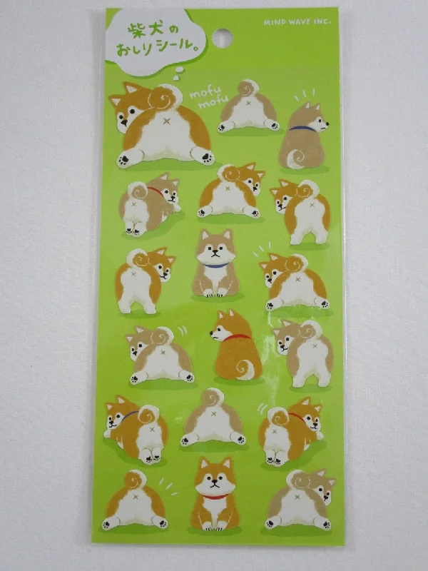 Cute Kawaii Mind Wave Dog Puppies Sticker Sheet - for Journal Planner Craft