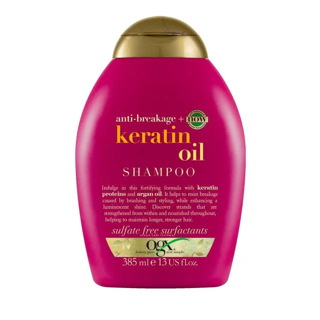 Pet conditioner: used to care for pet hair,OGX Anti-Breakage+ Keratin Oil pH Balanced Shampoo 385ml