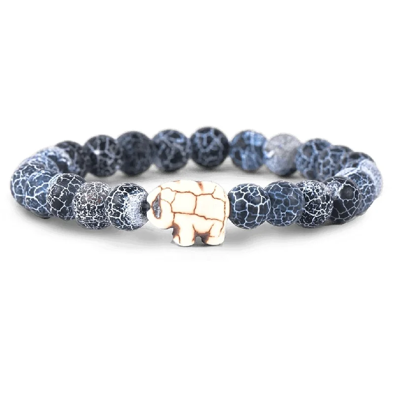 Fahlo : The Expedition Bracelet - Elephant-Tracking Bracelet in in River Blue