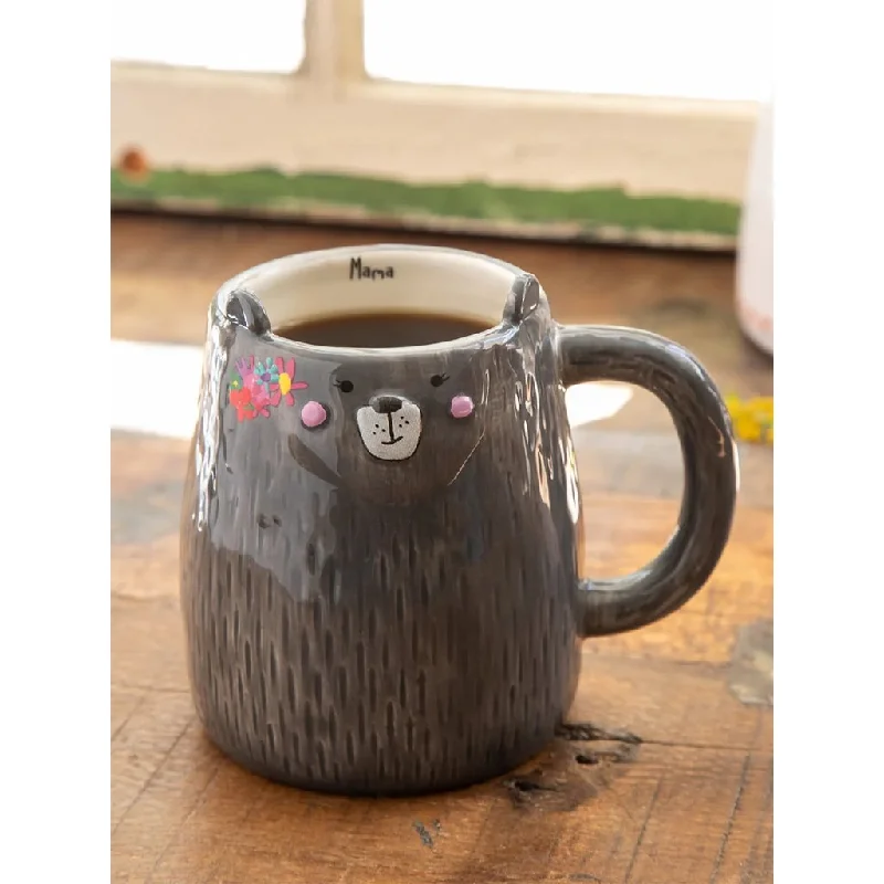 Natural Life : Folk Art Coffee Mug - Mama Bear