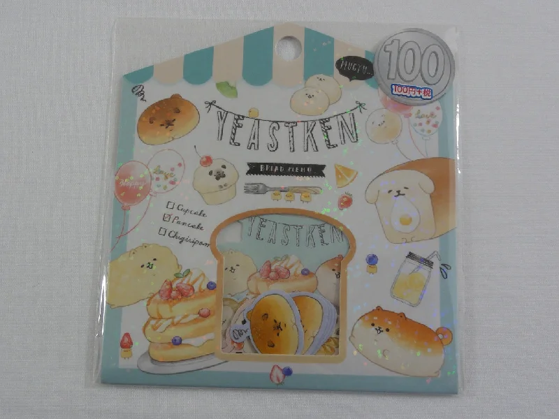 Cute Kawaii Kamio Yeastken Bread Flake Stickers Sack - for Journal Planner Craft Scrapbook Agenda