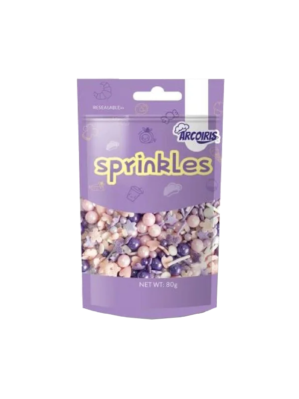 ARCOIRIS SPRINKLES VIOLET BUTTERFLY MIX 80G