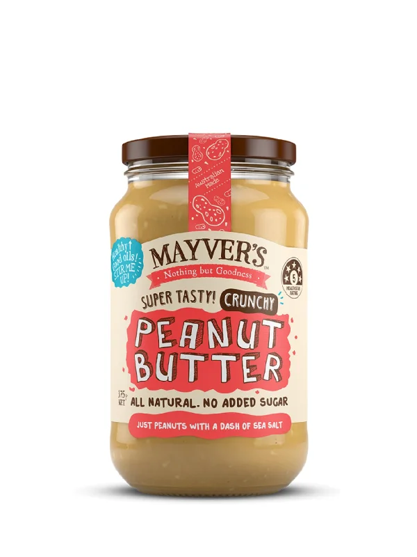 MAYVERS PEANUT BUTTER CRUNCHY 375GM