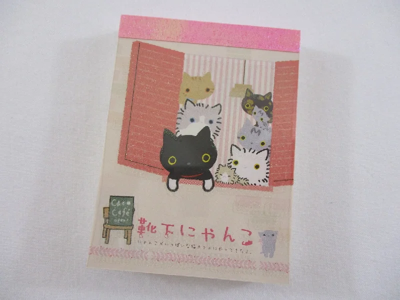 Cute Kawaii San-X Kutusita Nyanko Cat Mini Notepad / Memo Pad - A - Vintage and Rare