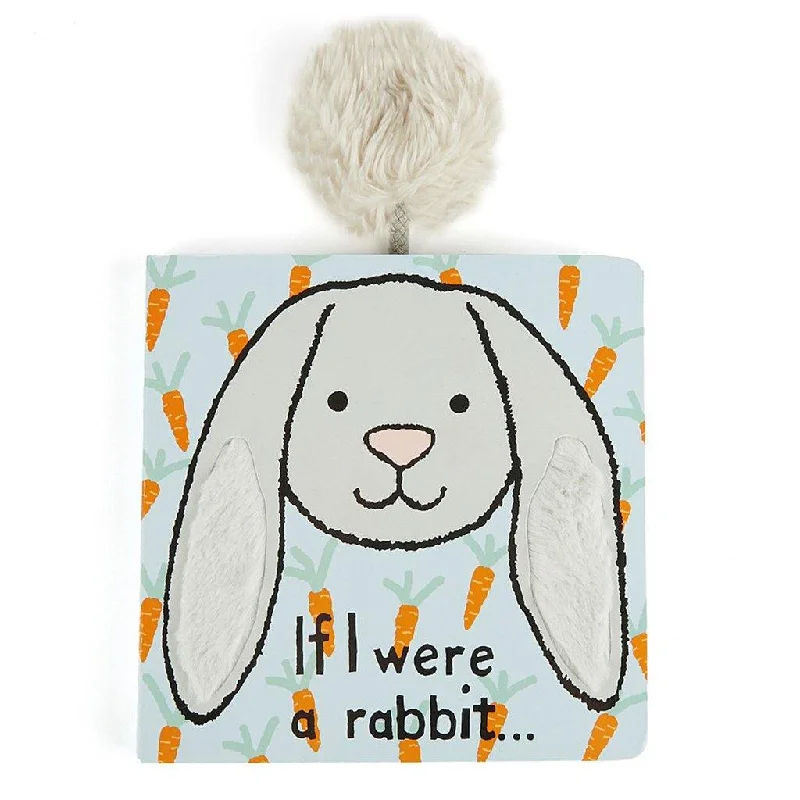 Jellycat : "If I Were a Rabbit" Board Book - Grey