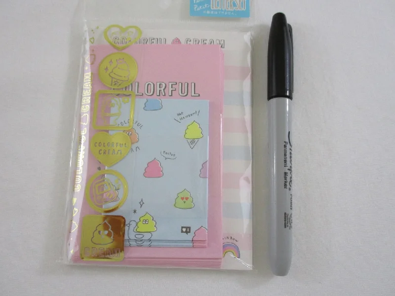 Cute Kawaii Crux Whimsical Poops MINI Letter Set Pack - Stationery Writing Note Paper Envelope