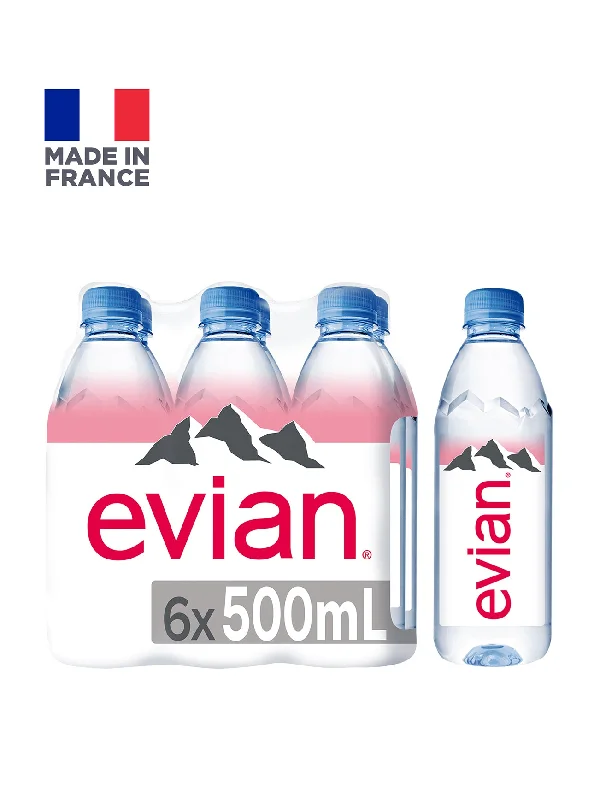 EVIAN MINERAL WATER 6X500ML