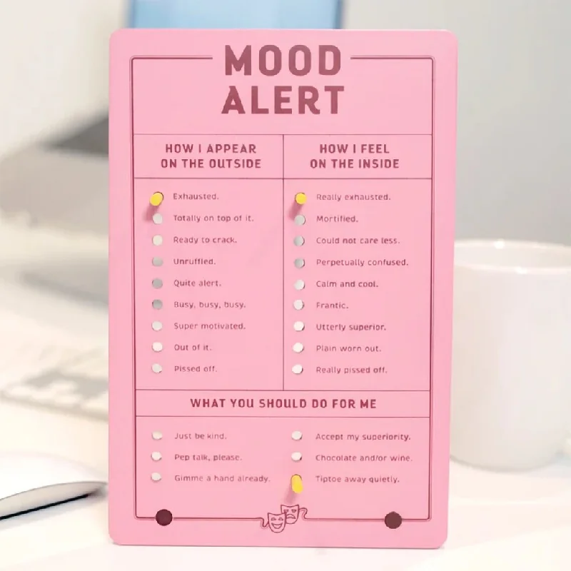 Knock Knock : Mood Alert Desktop Pegboard