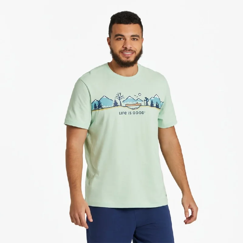 Life Is Good : Men's Log Bridge Hike Vista Crusher-LITE Tee