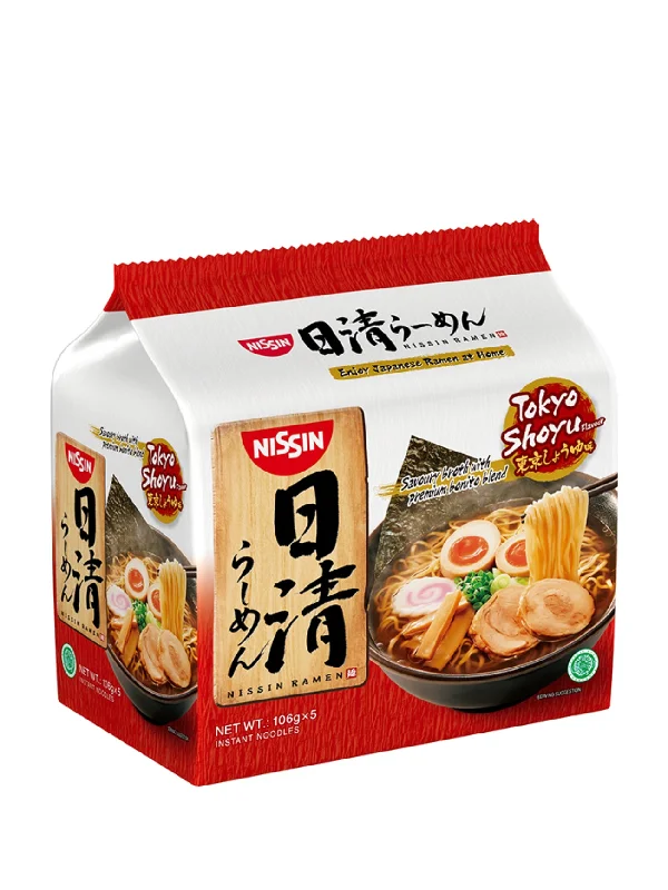 NISSIN JAPANESE RAMEN TOKYO SHOYU 5X127G