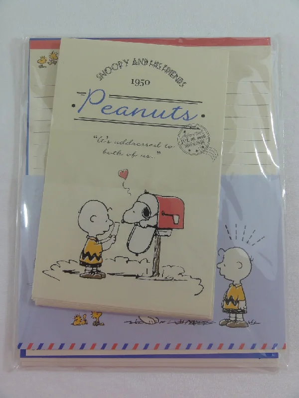 Cute Kawaii Peanuts Snoopy Letter Set Pack - Stationery Writing Paper Penpal