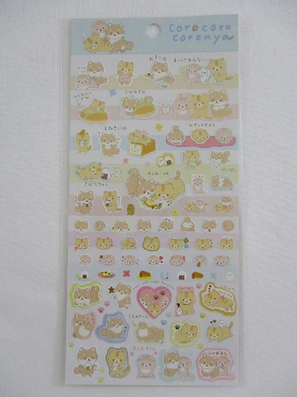 Cute Kawaii San-X CorocorocoroNya Cat Sticker Sheet 2020 - A - for Planner Journal Scrapbook Craft