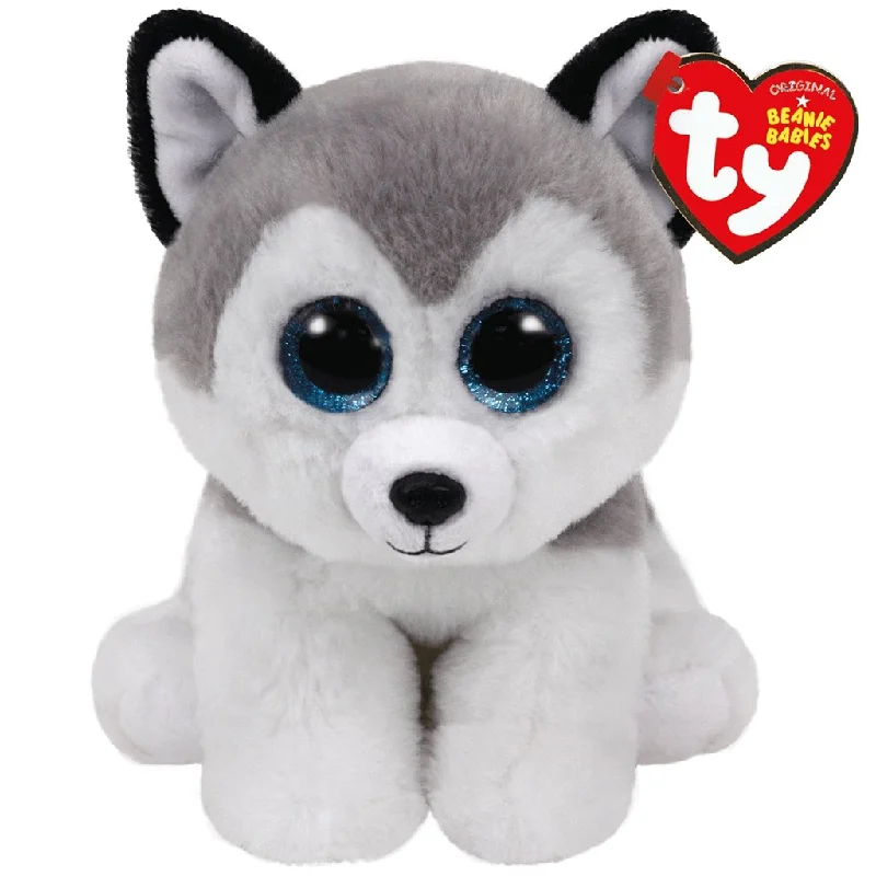 Ty : Beanie Babies - Buff the Grey and White Husky 6"