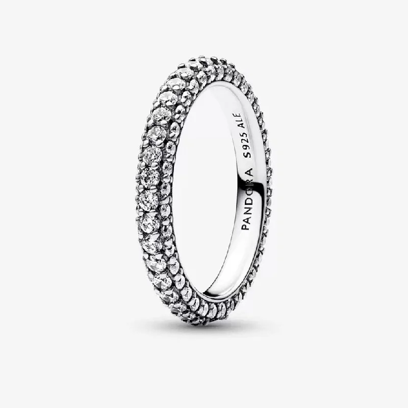 PANDORA : Pandora Timeless Pavé Single-row Ring in Sterling Silver