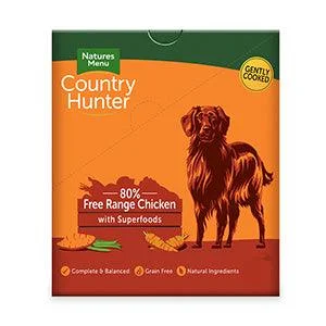  -Cost-effective dog food -Cost-effective dog foodCOUNTRY HUNTER Dog Pouches Grain-free Adult Wet Dog Food - Chicken 6*150g