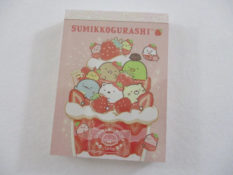 Cute Kawaii San-X Sumikko Gurashi Strawberry Fair Mini Notepad / Memo Pad - C - 2020