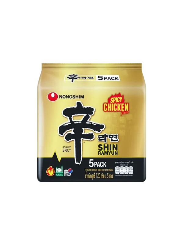 NONGSHIM SHIN SPICY CHICKEN RAMYUN 5X120G