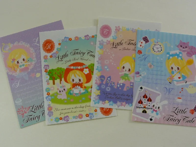 Cute Kawaii Princess Fairy Tale Sticker Sheet - 4 sheets - for Journal Planner Craft Stationery