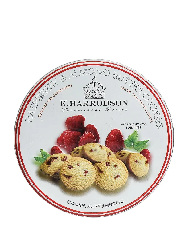 K.HARRODSON BUTTER COOKIES-RASP&ALMOND 4000G