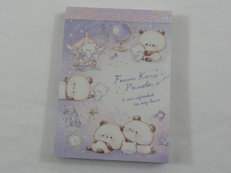 Cute Kawaii Kamio Fuwa Koro Dream Panda Mini Notepad / Memo Pad - Stationery Designer Paper Collection