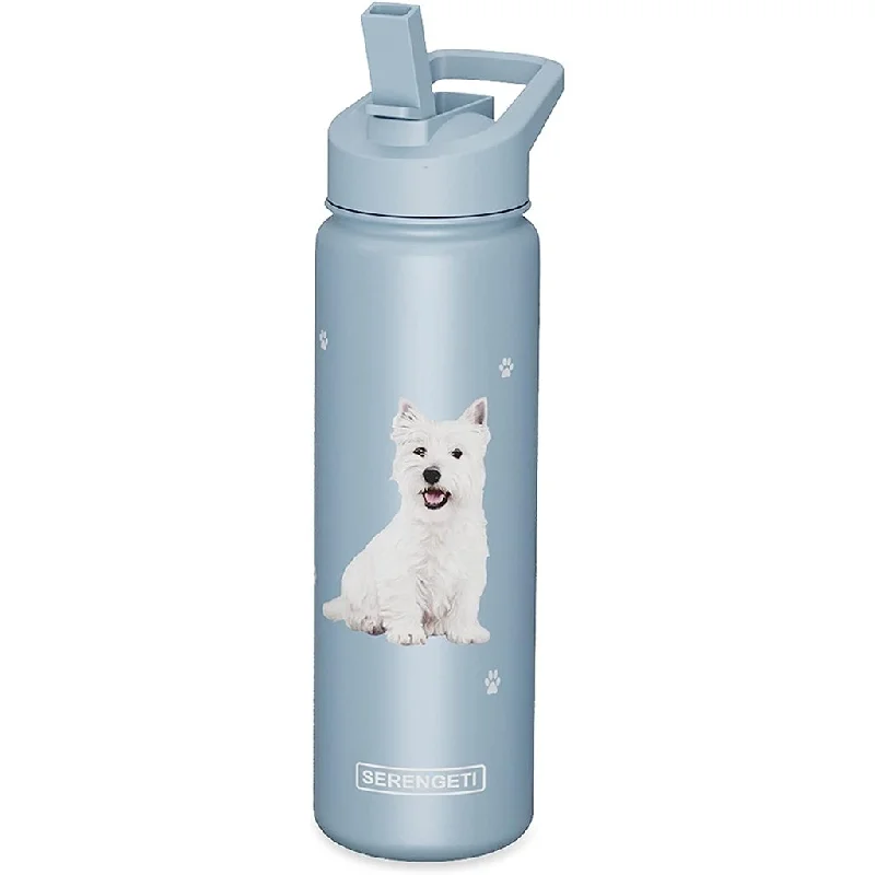 E & S Pets : Serengeti Westie 24 oz Water Bottle