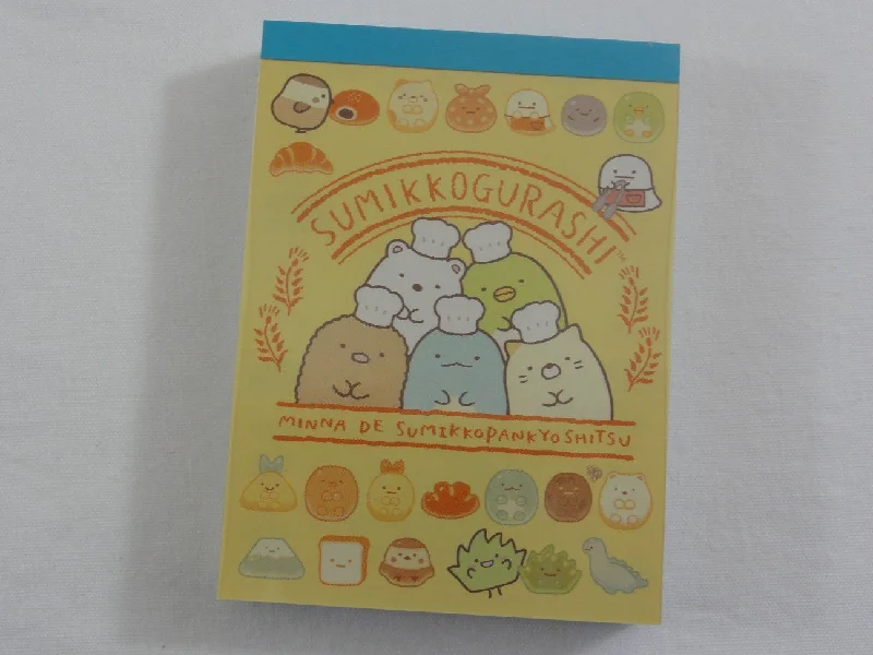 Cute Kawaii San-X Sumikko Gurashi Bread Bakers Mini Notepad / Memo Pad - B - 2019