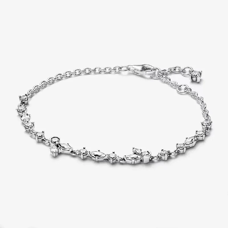 PANDORA : Sparkling Herbarium Cluster Chain Bracelet