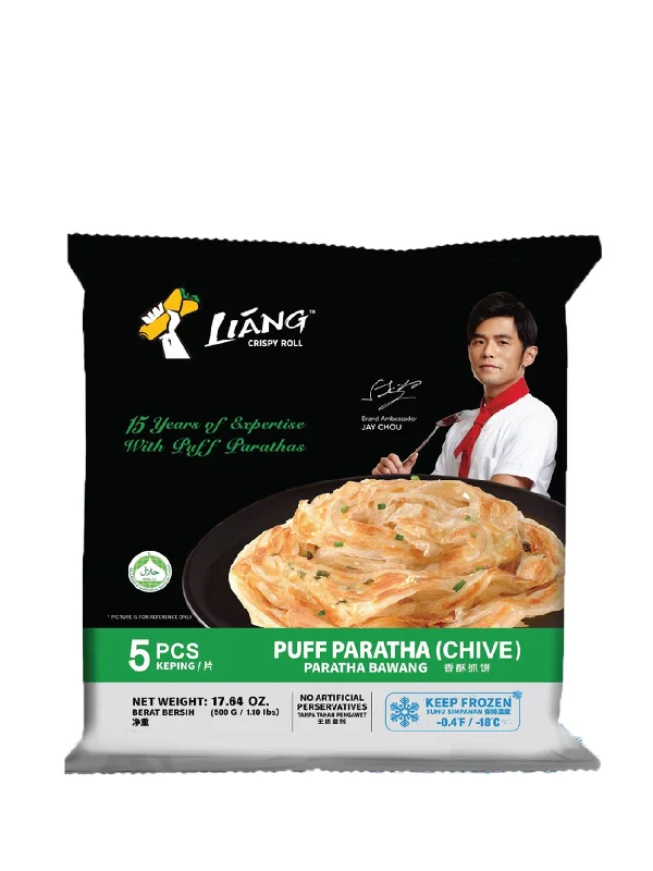 LIANG PUFF PARATHA (CHIVE) 5PCS 500G